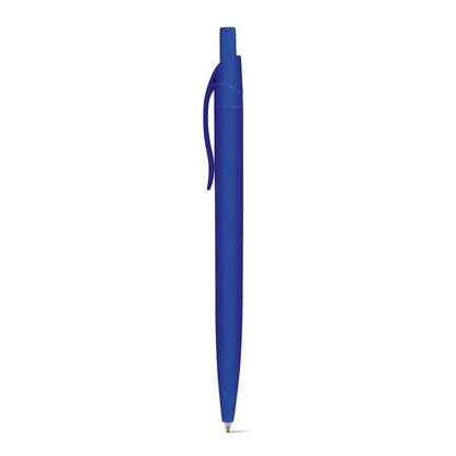 CAMILA promotional pen in royal blue with custom logo branding