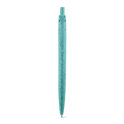 CAMILA promotional pen in light blue (detail view) with custom logo branding