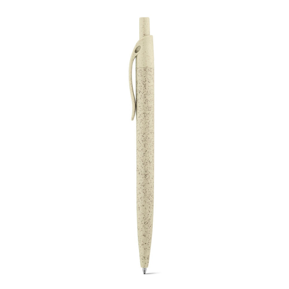 CAMILA promotional pen in light natural with custom logo branding