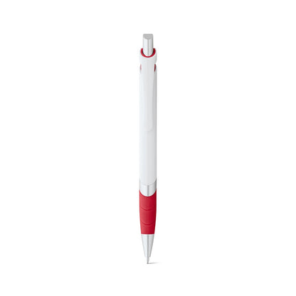 MOLLA promotional pen in red (detail view) with custom logo branding