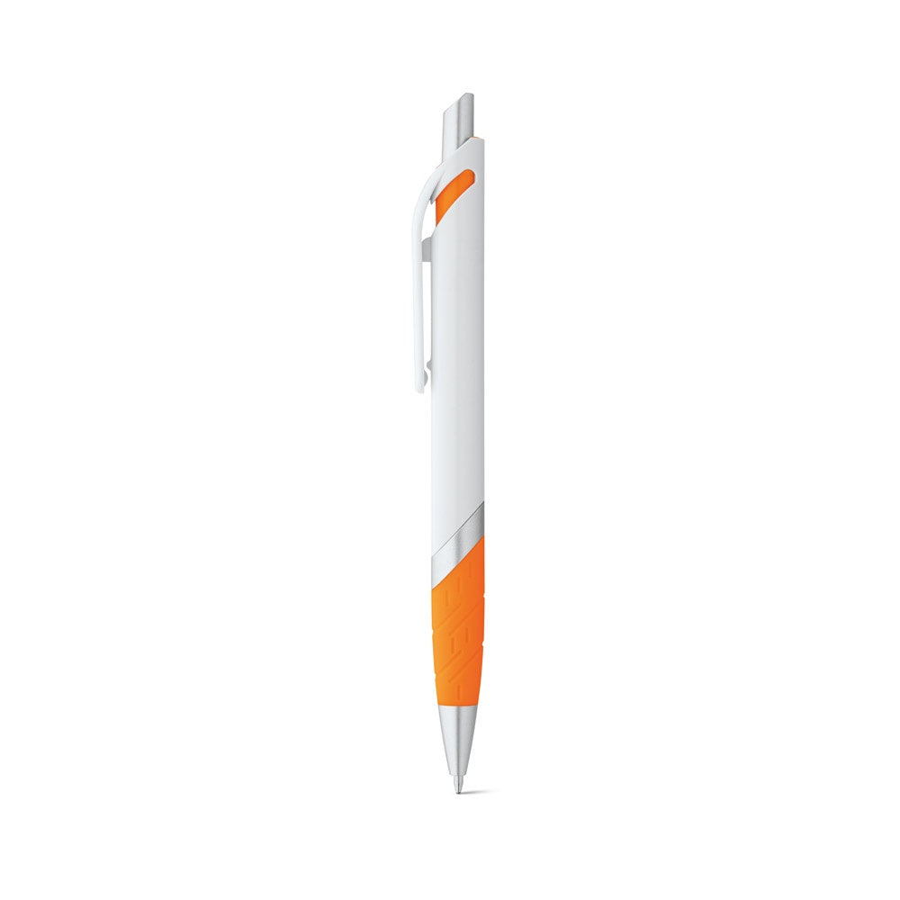 MOLLA promotional pen in orange with custom logo branding