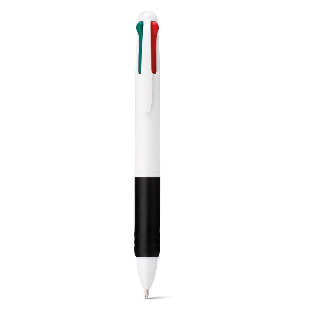 OCTUS promotional pen in black (detail view) with custom logo branding
