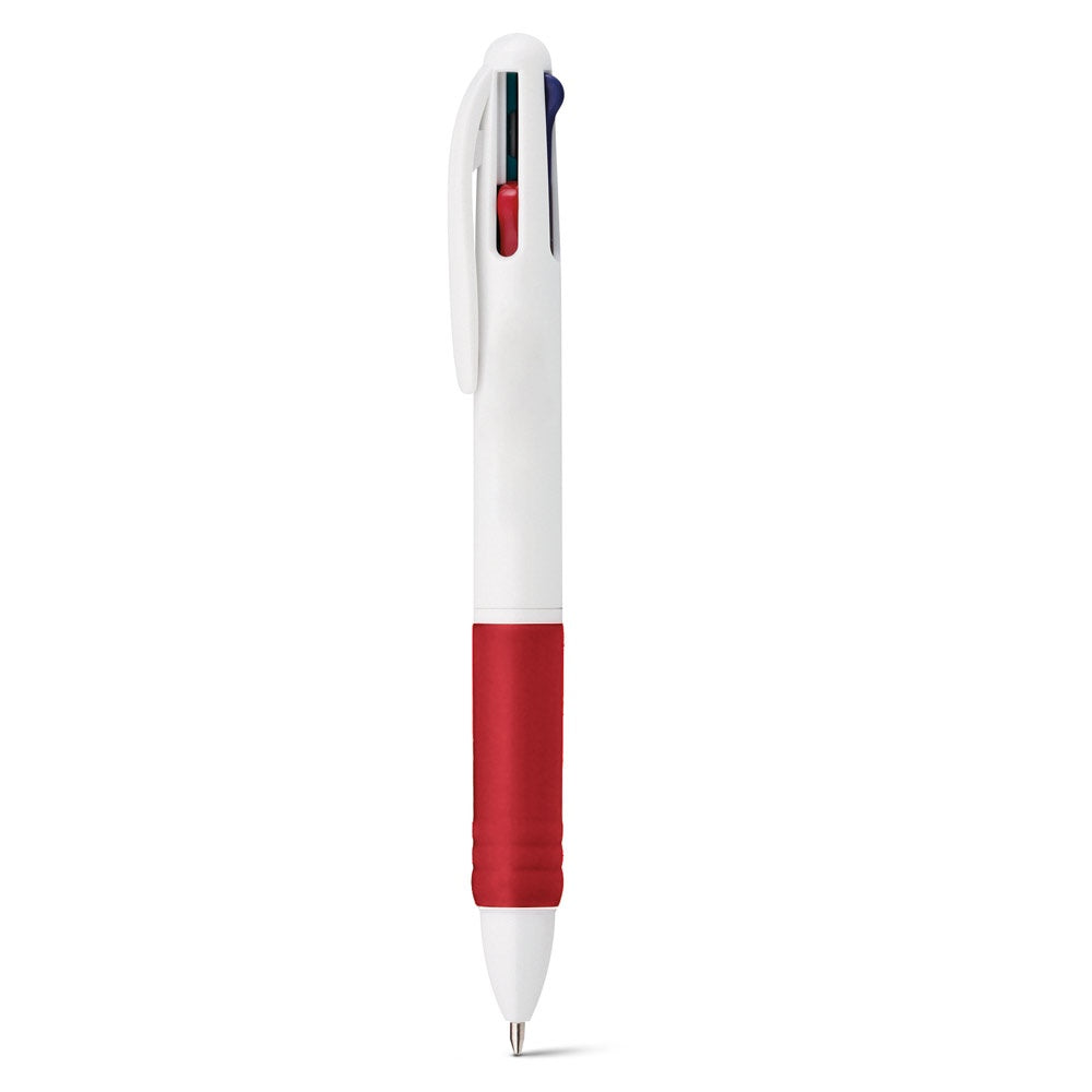 OCTUS promotional pen in red with custom logo branding