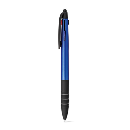 MULTIS promotional pen in royal blue with custom logo branding