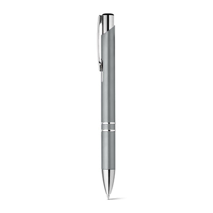 BETA PLASTIC promotional pen in light grey with custom logo branding