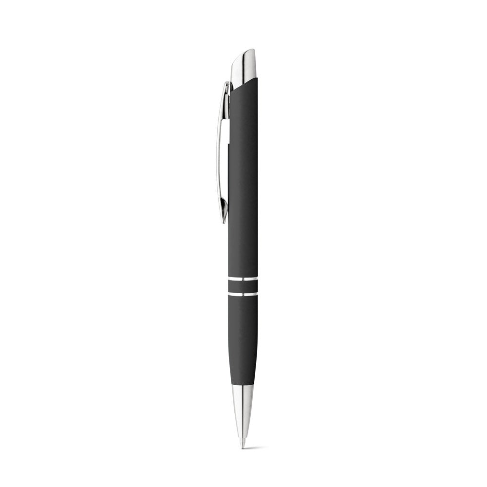 MARIETA SOFT promotional pen in black with custom logo branding