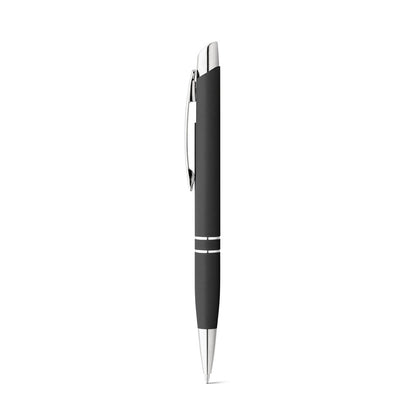 MARIETA SOFT promotional pen in black with custom logo branding