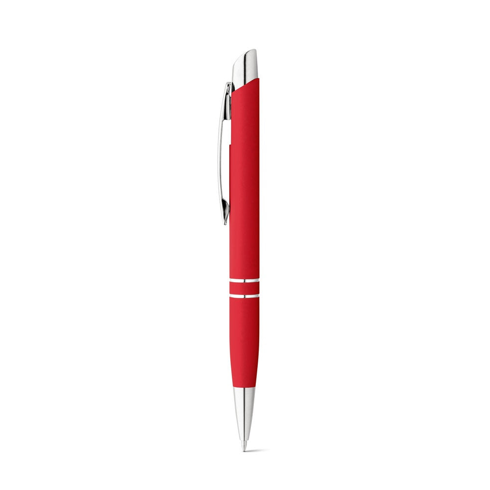 MARIETA SOFT promotional pen in red with custom logo branding