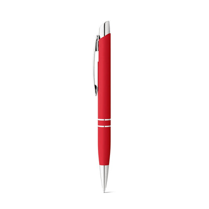 MARIETA SOFT promotional pen in red with custom logo branding