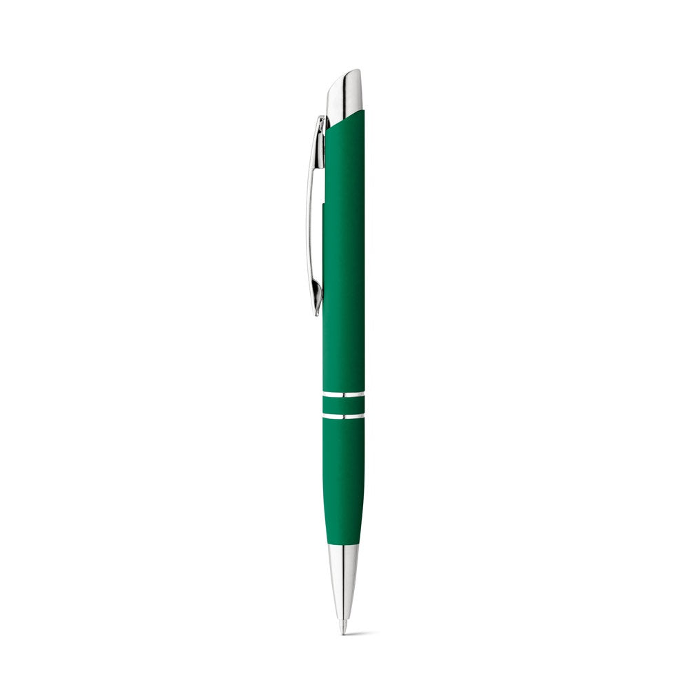 MARIETA SOFT promotional pen in green with custom logo branding