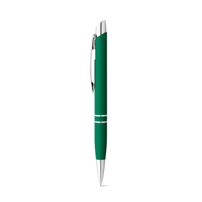 MARIETA SOFT promotional pen in green with custom logo branding