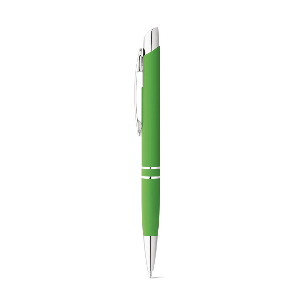 MARIETA SOFT promotional pen in light green with custom logo branding