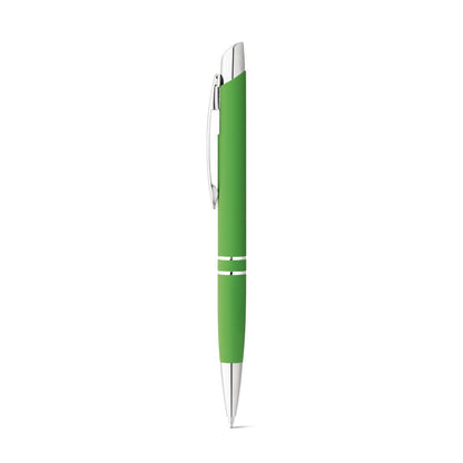 MARIETA SOFT promotional pen in light green with custom logo branding