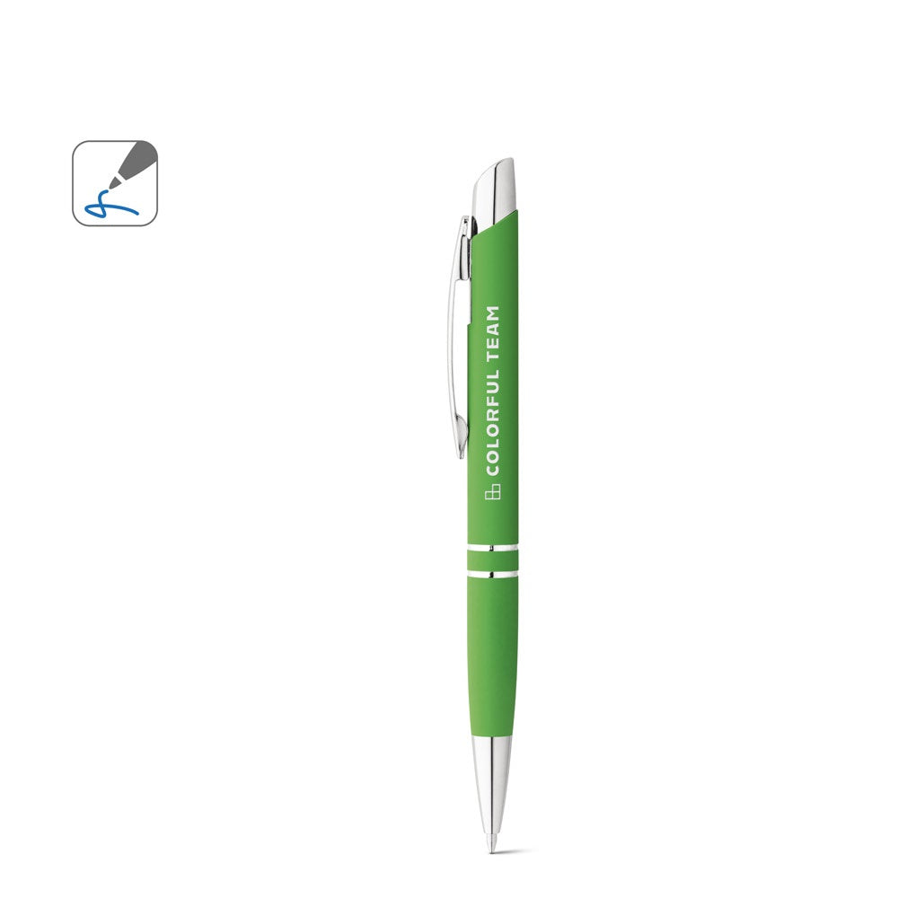 MARIETA SOFT promotional pen (complete set view) with custom logo branding
