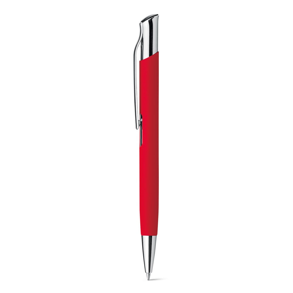 OLAF SOFT promotional pen in red with custom logo branding