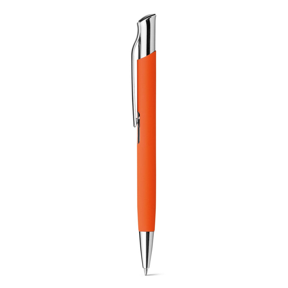 OLAF SOFT promotional pen in orange with custom logo branding