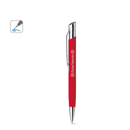 OLAF SOFT promotional pen (complete set view) with custom logo branding