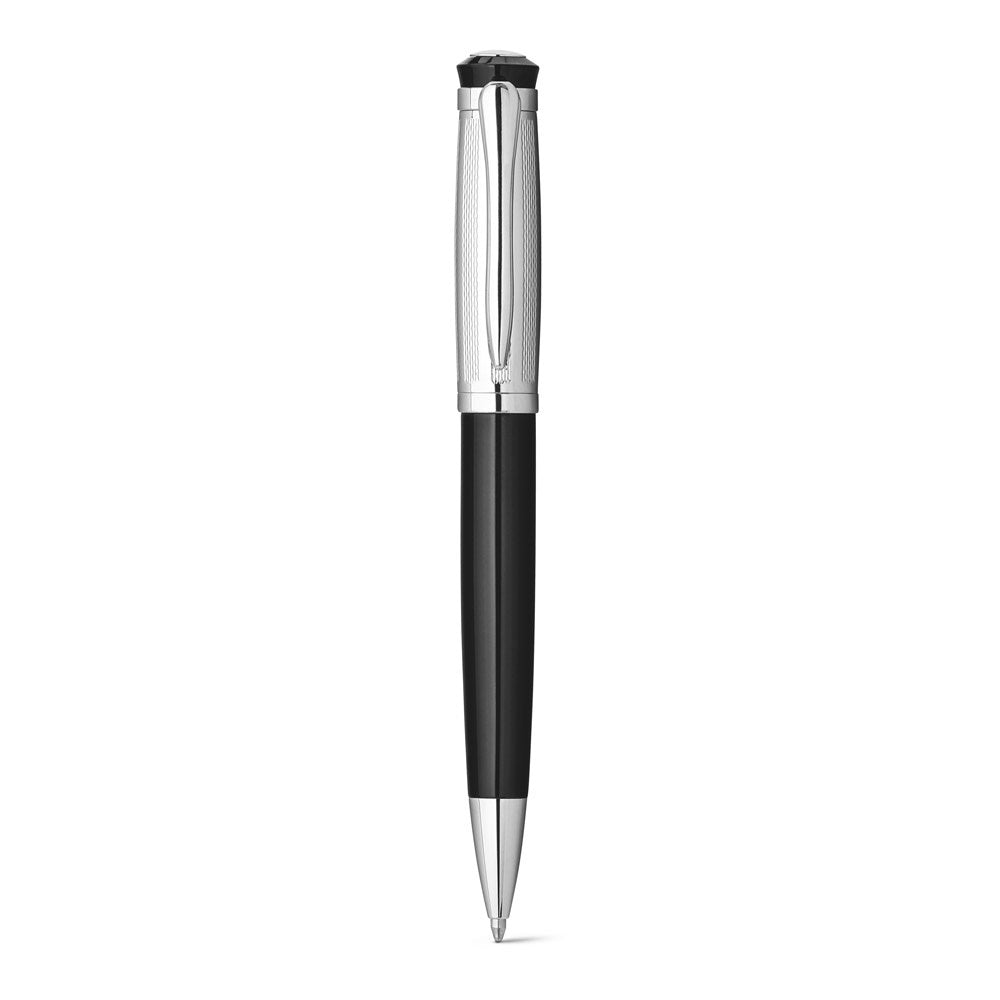 ORLANDO promotional writing set in silver (detail view) with custom logo branding