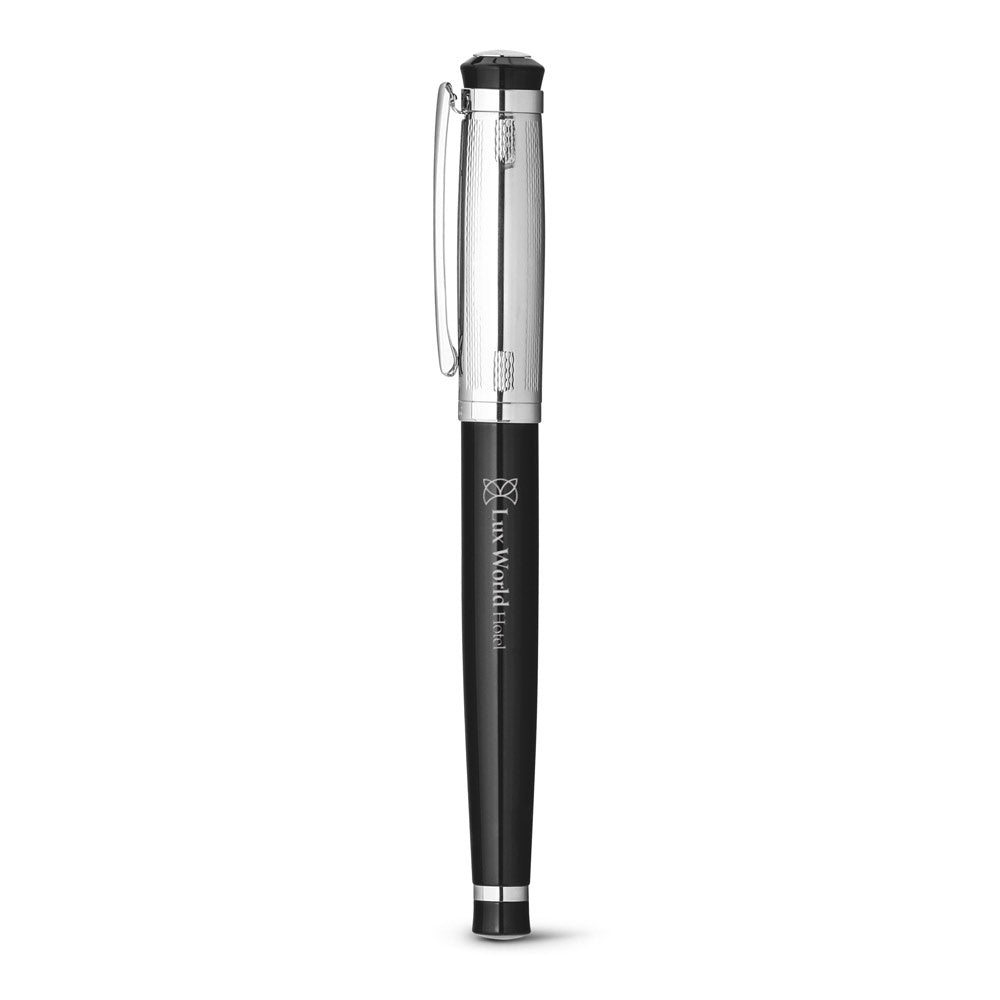 ORLANDO promotional writing set in silver with custom logo branding