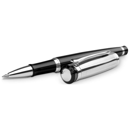 ORLANDO promotional writing set in silver with custom logo branding