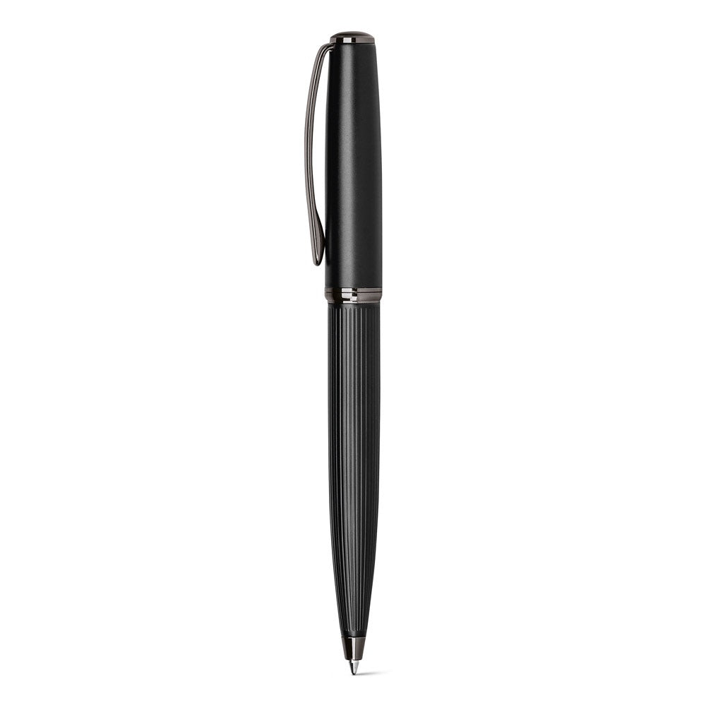 IMPERIO promotional writing set in black (detail view) with custom logo branding