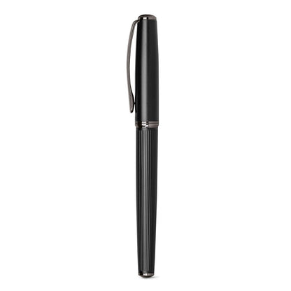 IMPERIO promotional writing set in black (detail view) with custom logo branding