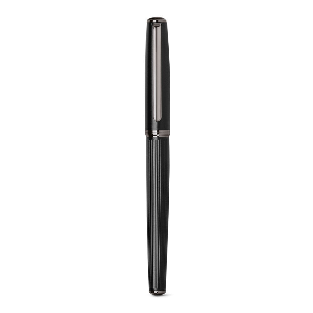 IMPERIO promotional writing set in black (detail view) with custom logo branding