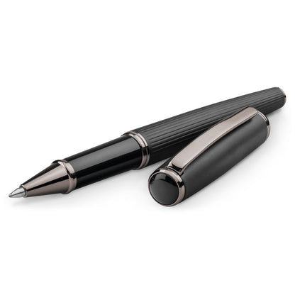 IMPERIO promotional writing set in black with custom logo branding