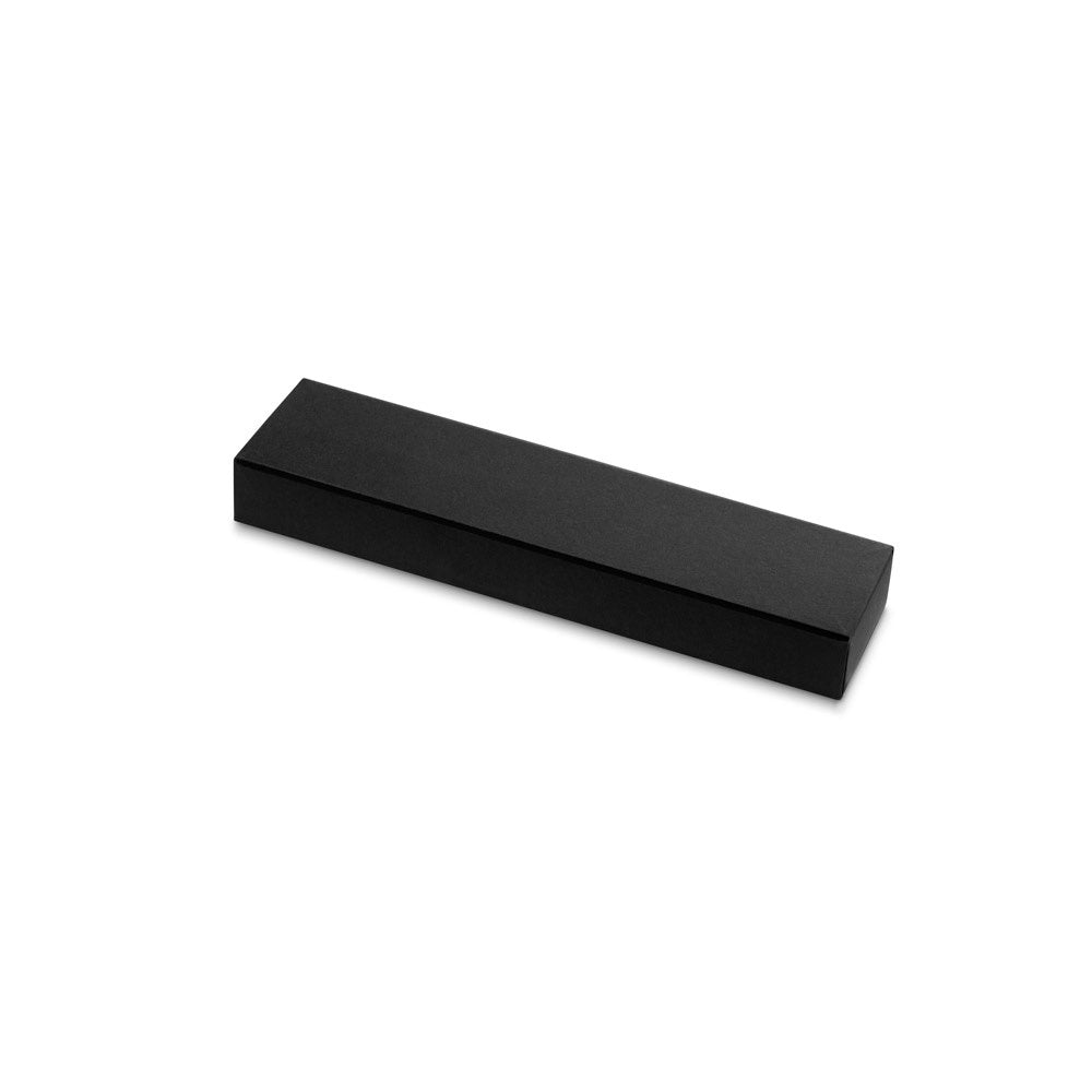 EZEKIEL promotional pen in black (gift box packaging) with custom logo branding