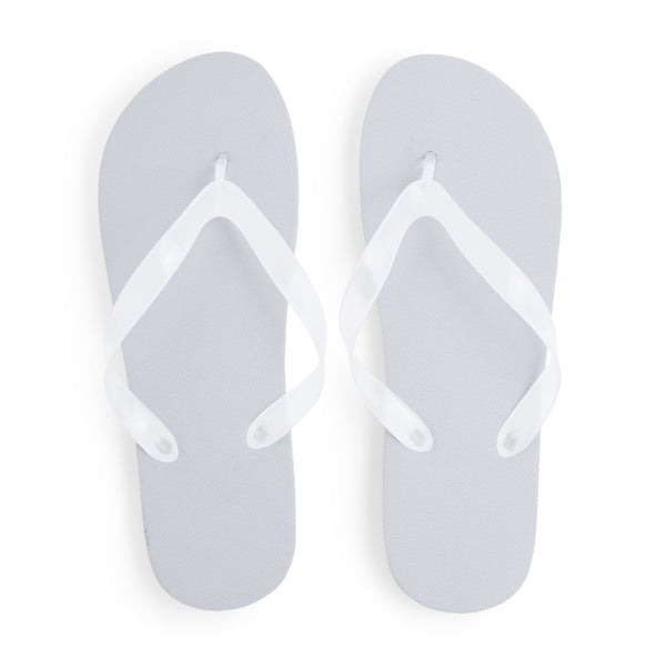 Stamina KALAY PE and PVC flip-flops in white - promotional merchandise printed with your company logo