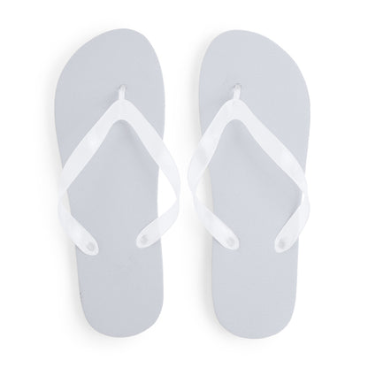 Stamina KALAY PE and PVC flip-flops in white - promotional merchandise printed with your company logo