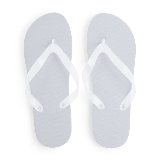 Stamina KALAY PE and PVC flip-flops in white - promotional merchandise printed with your company logo