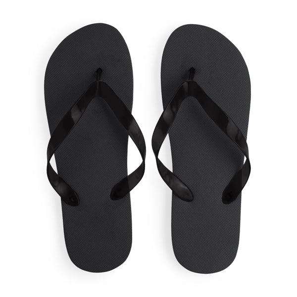 Stamina KALAY PE and PVC flip-flops in black - promotional merchandise printed with your company logo