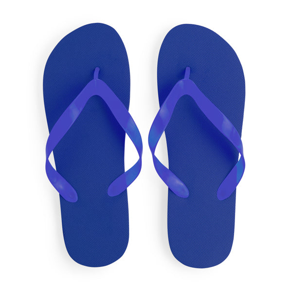 Stamina KALAY PE and PVC flip-flops in royal blue - promotional merchandise printed with your company logo
