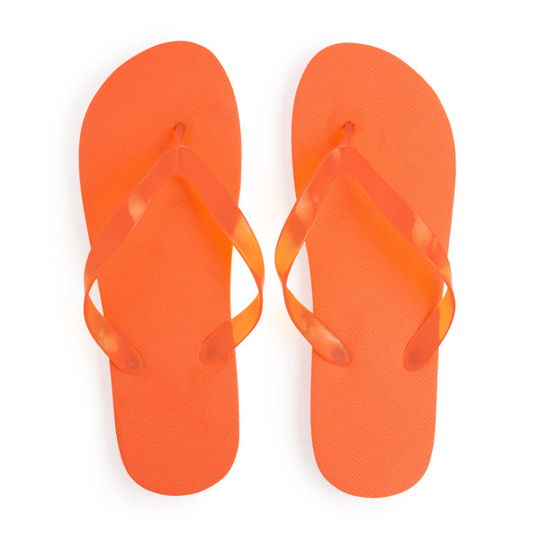 Stamina KALAY PE and PVC flip-flops in orange - promotional merchandise printed with your company logo