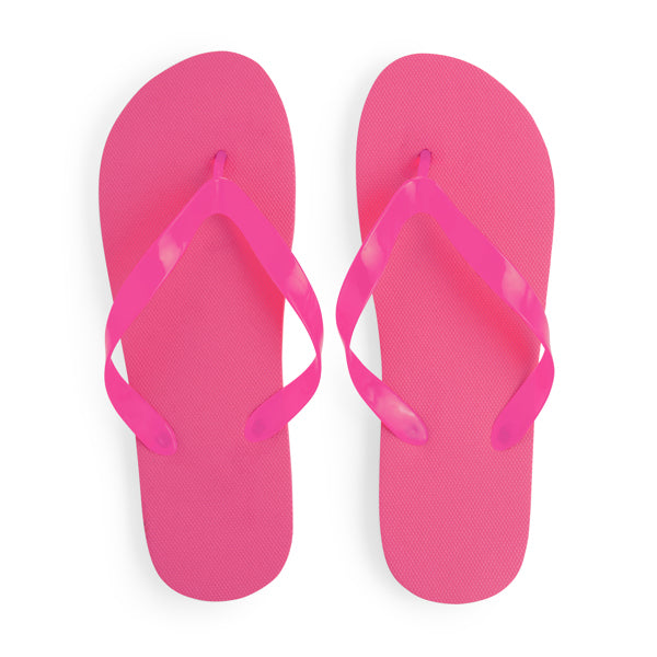 Stamina KALAY PE and PVC flip-flops in fuchsia - promotional merchandise printed with your company logo