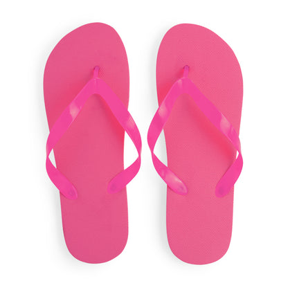 Stamina KALAY PE and PVC flip-flops in fuchsia - promotional merchandise printed with your company logo