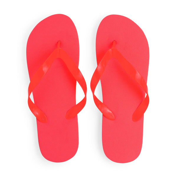 Stamina KALAY PE and PVC flip-flops in red - promotional merchandise printed with your company logo