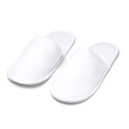 Stamina YLLIER EVA and polyester slippers in white - promotional merchandise printed with your company logo