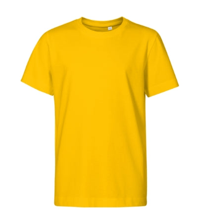 MALFINI EDGE Kids' T-shirt in yellow - promotional clothing printed with your company logo