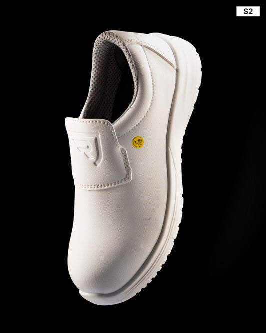 ROLY WRK SALT Unisex work shoes in white - promotional clothing printed with your company logo