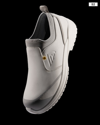 ROLY WRK PEARL Unisex work shoes in white - promotional clothing printed with your company logo