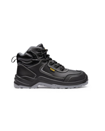 ROLY WRK IRON Unisex work boots in black/lead - promotional clothing printed with your company logo