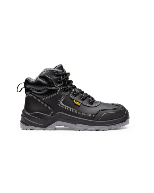 ROLY WRK IRON Unisex work boots in black/lead - promotional clothing printed with your company logo
