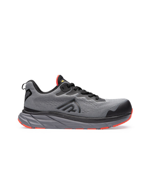 ROLY WRK ONYX Unisex work shoes in plomo/rojo laboral - promotional clothing printed with your company logo