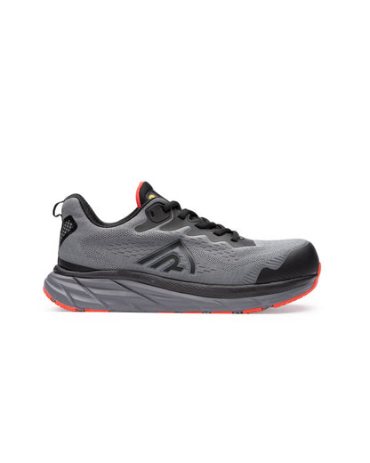 ROLY WRK ONYX Unisex work shoes in plomo/rojo laboral - promotional clothing printed with your company logo