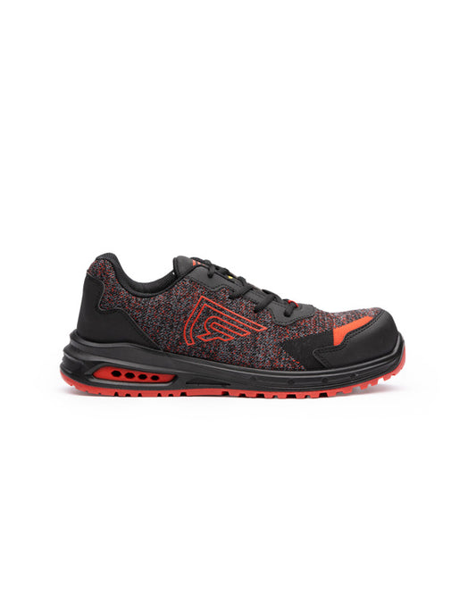 ROLY WRK GARNET Unisex work shoes in negro/rojo melange/rojo laboral - promotional clothing printed with your company logo