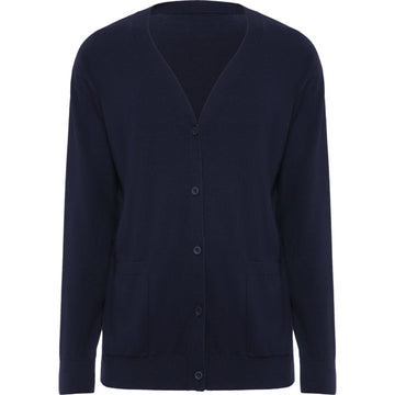 ROLY WRK EXPLORER WOMAN Women's cardigan in navy blue - promotional clothing printed with your company logo