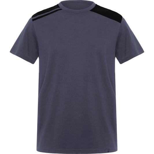 ROLY WRK EXPEDITION Men's T-shirt in lead/black - promotional clothing printed with your company logo