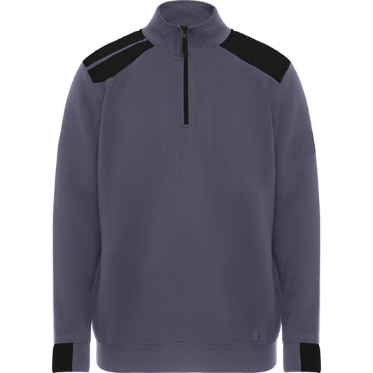 ROLY WRK MAVERICK Men's sweatshirt in lead/black - promotional clothing printed with your company logo